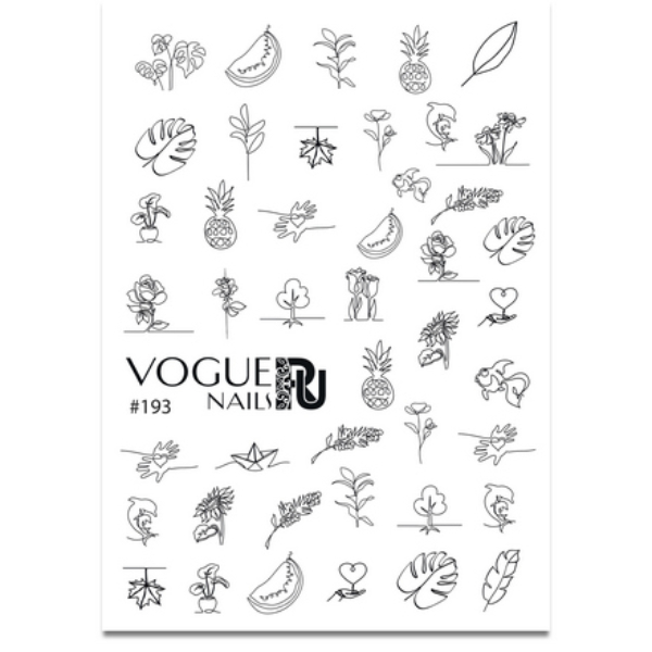 

Слайдер-дизайн Vogue Nails №193, 2 шт.