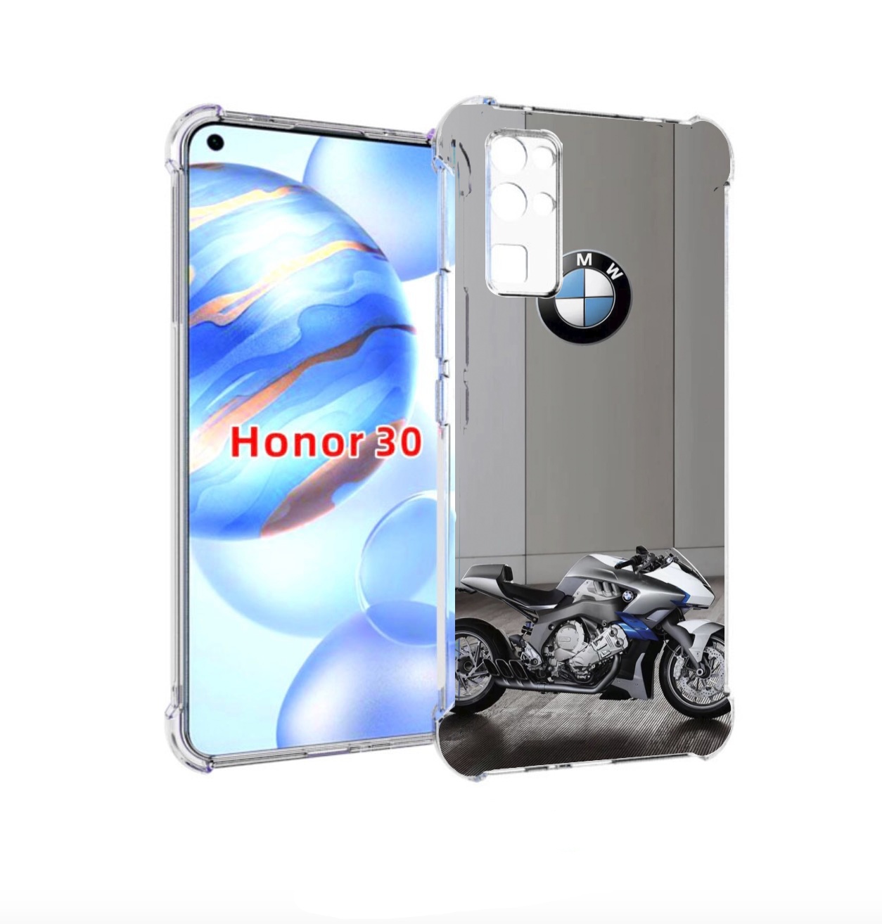 Чехол бампер MyPads бмв мотоцикл для Honor 30 (BMH-AN10) противо