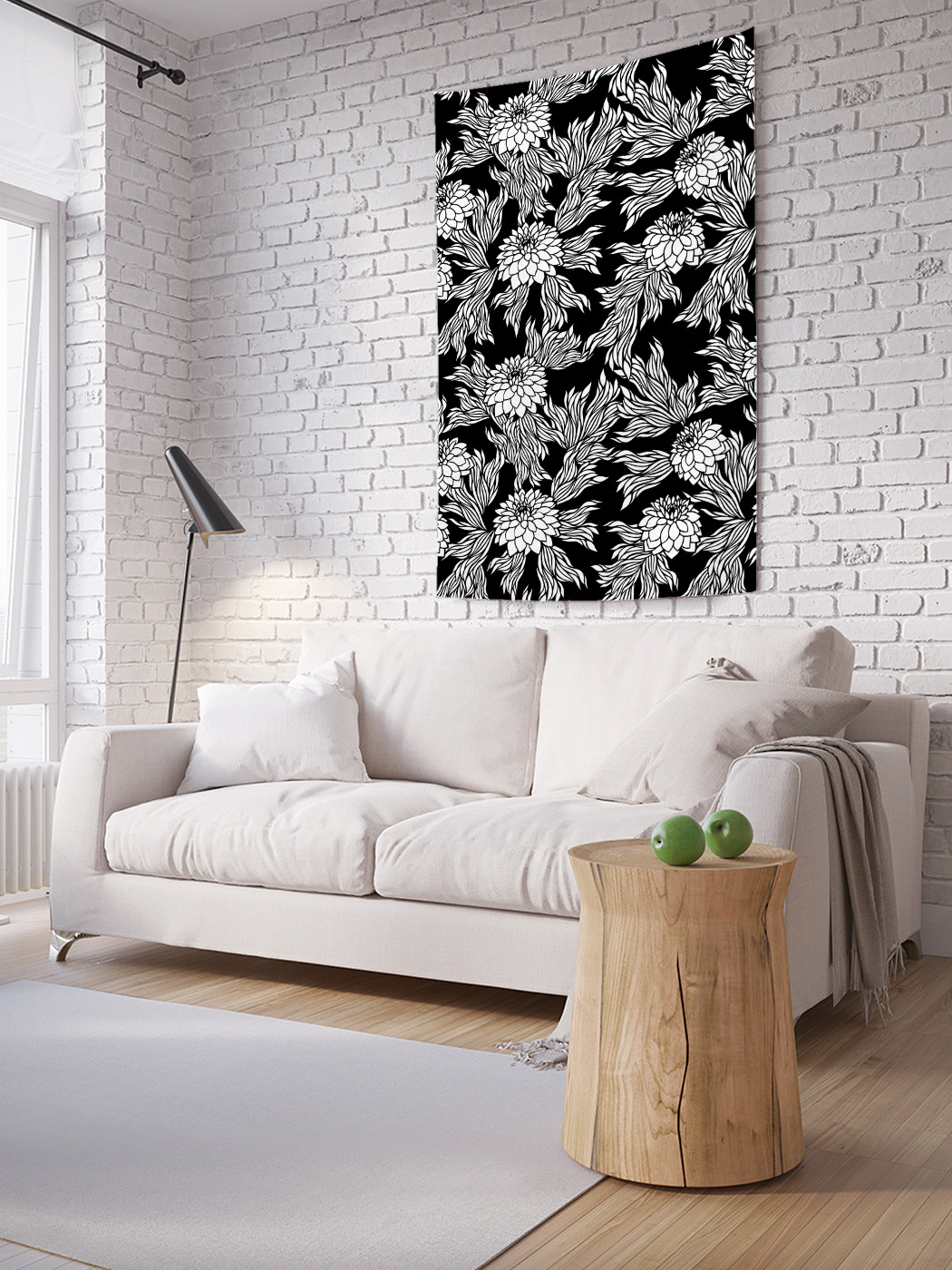 

Вертикальное фотопанно на стену JoyArty Графические бутоны 150x200 см, Графические бутоны