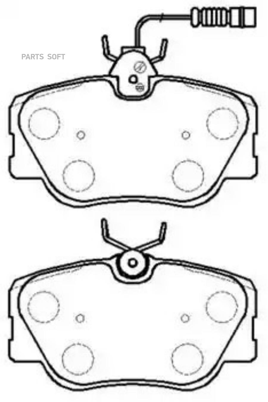 

Колодки тормозные дисковые BENZ W124, BM640 () 1шт HSB HP9351