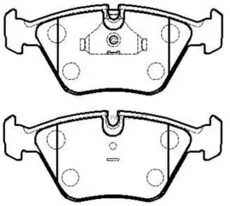 

Колодки тормозные дисковые BMW: E32, E34, E36, E38, E46, E367 () 1шт HSB HP9377
