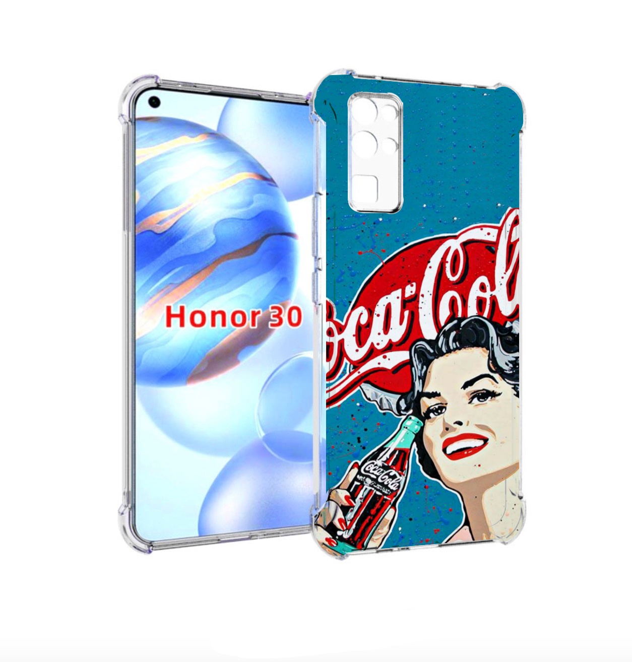 

Чехол бампер MyPads вкусная кола картинка для Honor 30 (BMH-AN10, Прозрачный, Tocco
