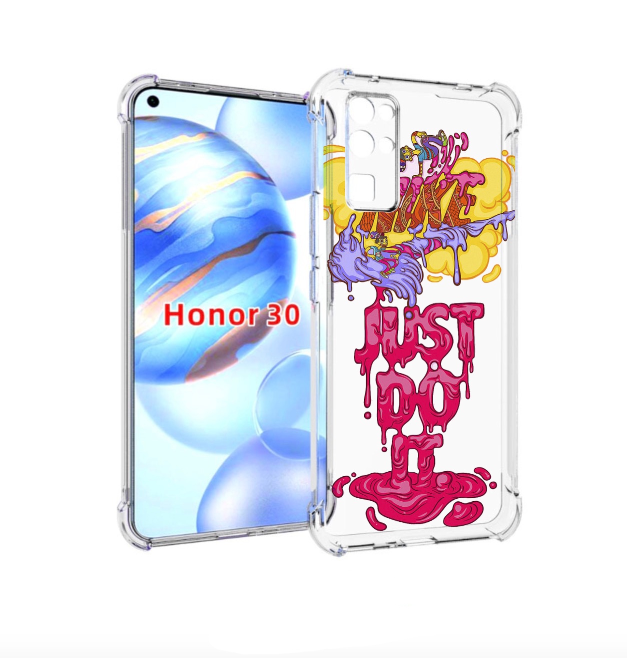 

Чехол бампер MyPads вкусный найк для Honor 30 (BMH-AN10) противо, Прозрачный, Tocco