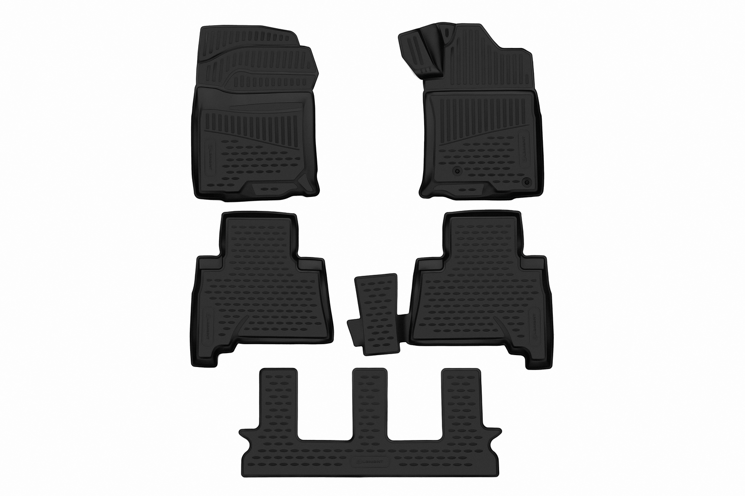 фото Коврики 3d в салон toyota land cruiser prado 2009-> п.р., внед,. 5шт. (полиуретан) element