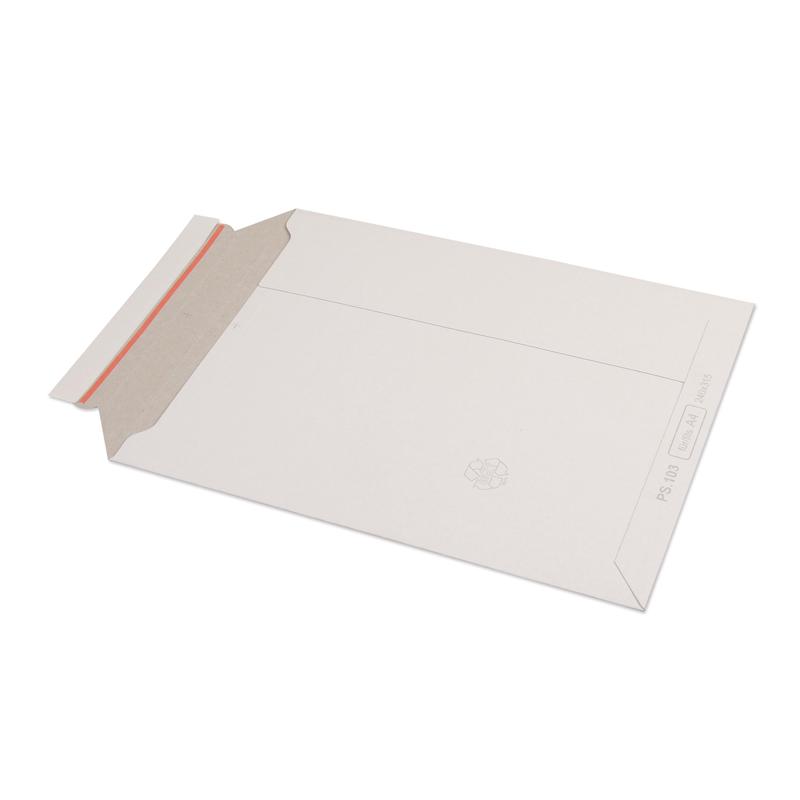 Пакет картонный белый стрип А4 UltraPac 240х315 390 гр/м2 5шт PS.103 1591284