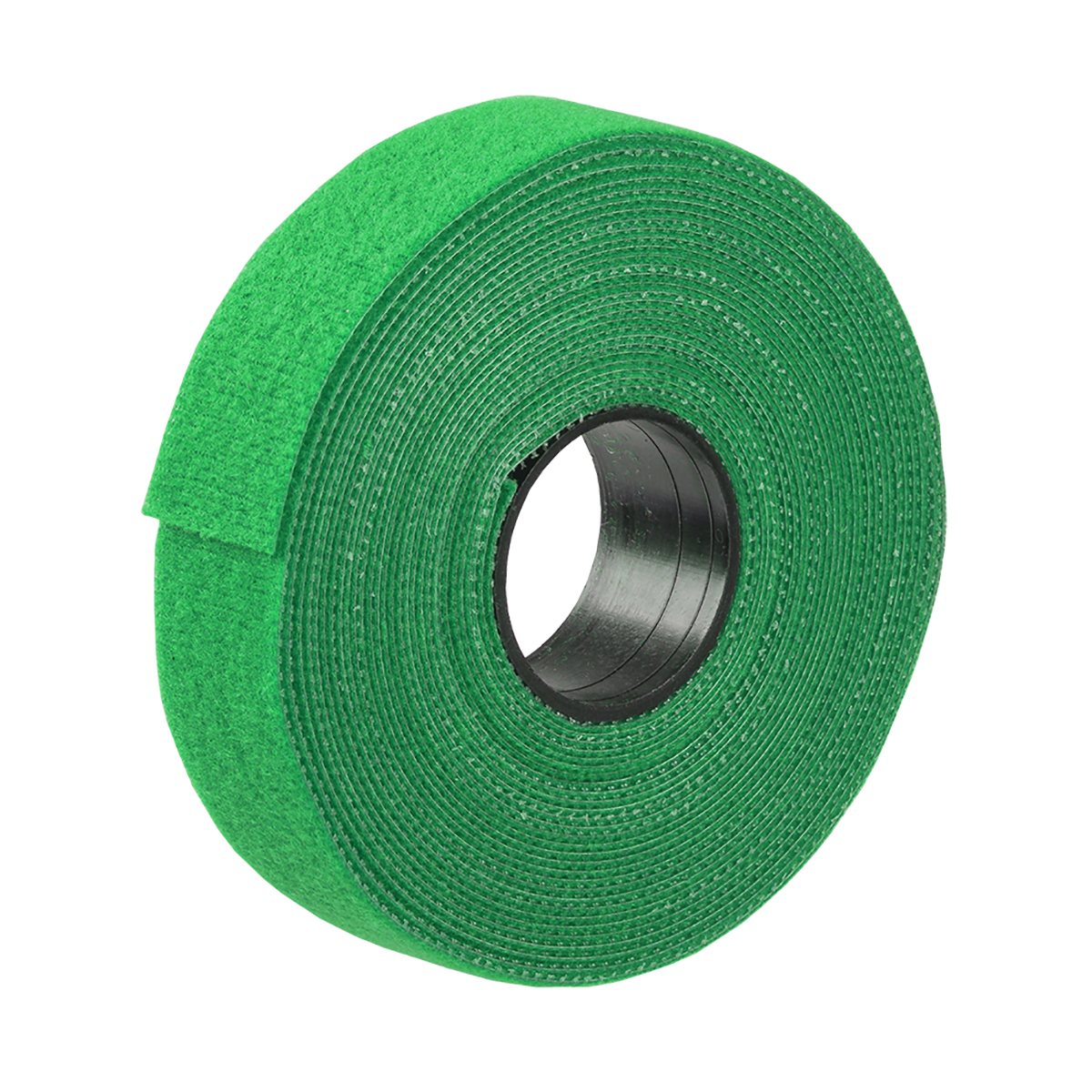 Хомут-липучка ITK, многоразовый, 20 мм, рулон 5 м, зеленый