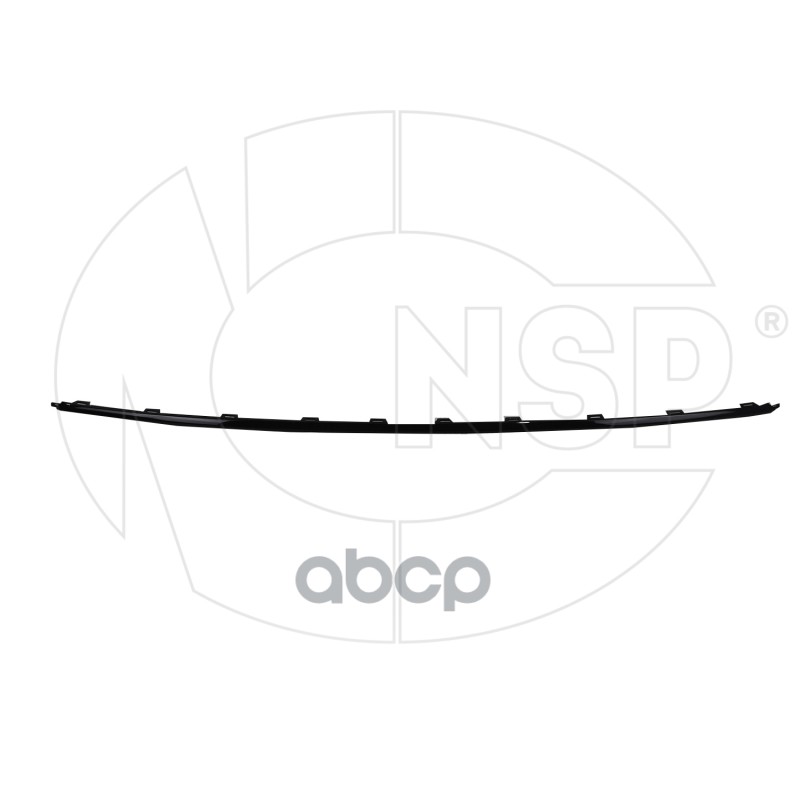 Молдинг Заднего Бампера (Центральный/Черный) Vw Polo Sedan Restyling 2015-> Nsp Nsp086rf85