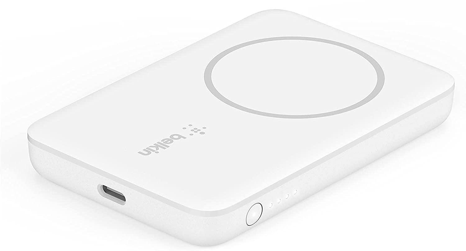 фото Внешний аккумулятор belkin magnetic wireless 2500mah (bpd002btwh) для iphone 12 (white)