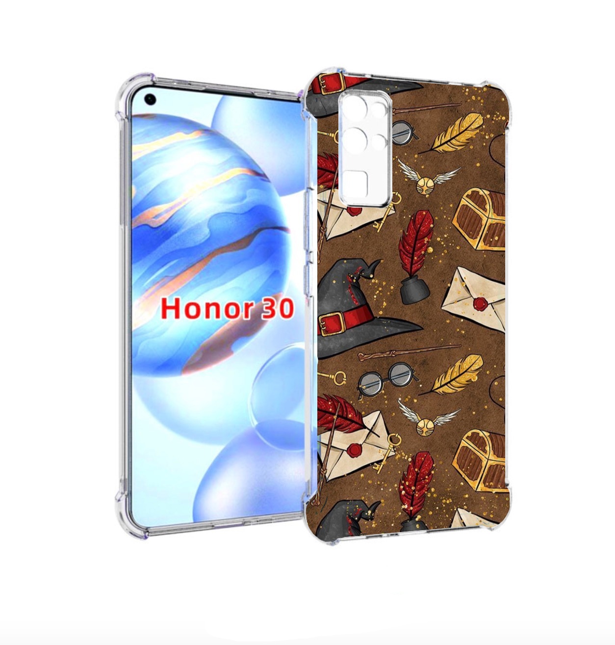 

Чехол бампер MyPads гарри-поттер-вайб для Honor 30 (BMH-AN10) пр, Прозрачный, Tocco