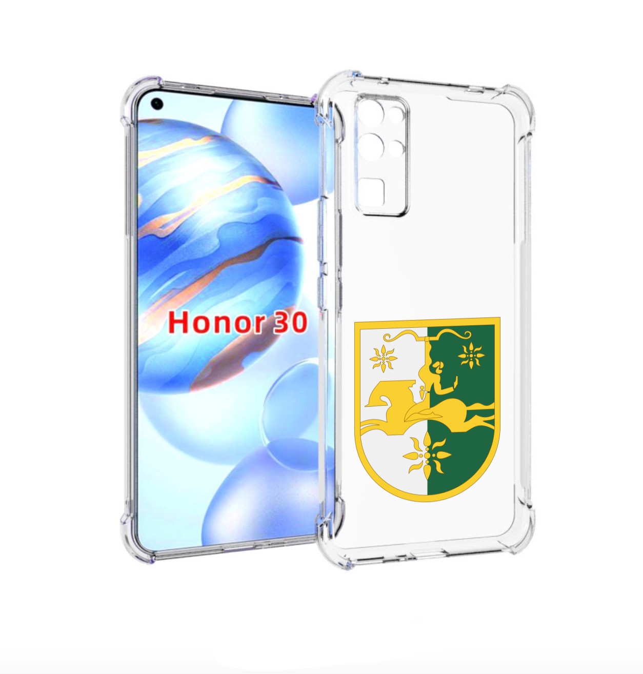 

Чехол бампер MyPads герб-абхазии для Honor 30 (BMH-AN10) противо, Прозрачный, Tocco