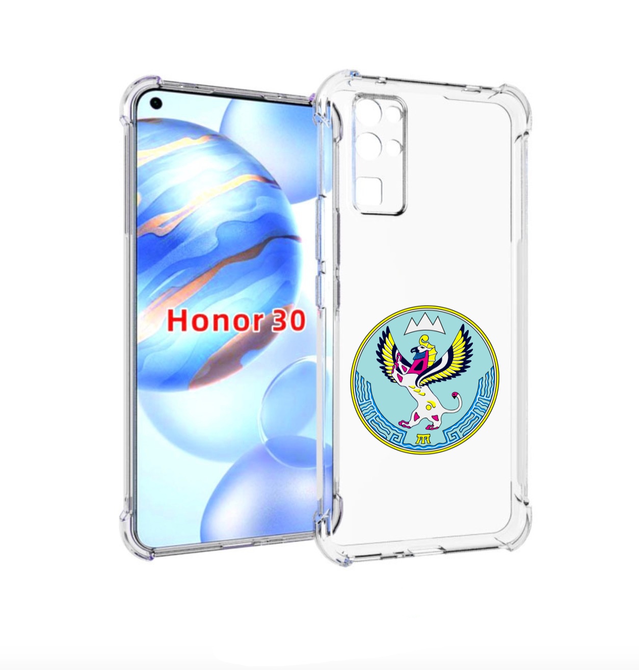 

Чехол бампер MyPads герб-алтаи-горно-алтаиск для Honor 30 (BMH, Прозрачный, Tocco