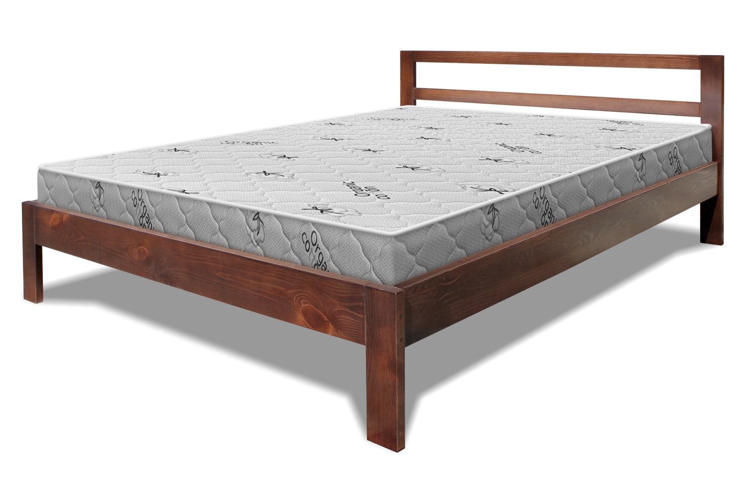 

Кровать деревянная с ламелями Mario (Марио) 160х200, орех