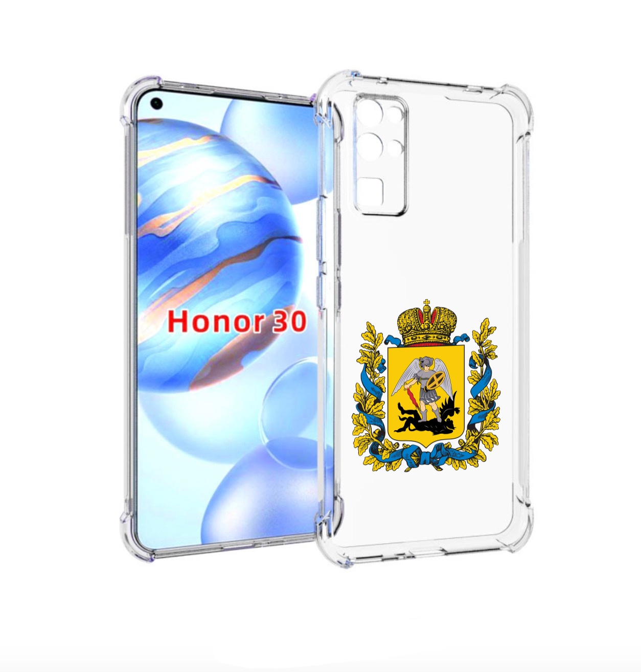 

Чехол бампер MyPads герб-архангельскрои-области для Honor 30 (B, Прозрачный, Tocco