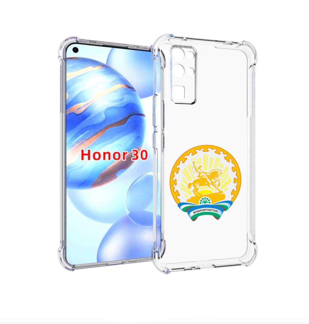 

Чехол бампер MyPads герб-башкортостан-уфа для Honor 30 (BMH-AN10, Прозрачный, Tocco