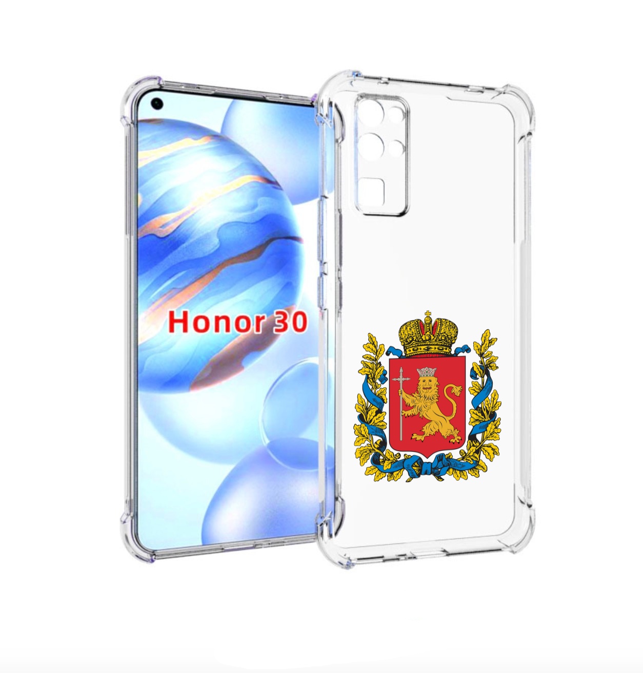 

Чехол бампер MyPads герб-владимирская-область для Honor 30 (BMH-, Прозрачный, Tocco