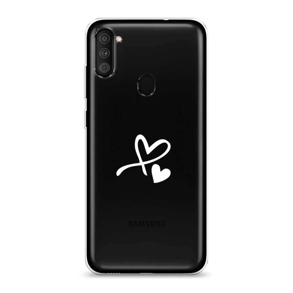 фото Силиконовый чехол "сердечко минимализм" на samsung galaxy m11 awog