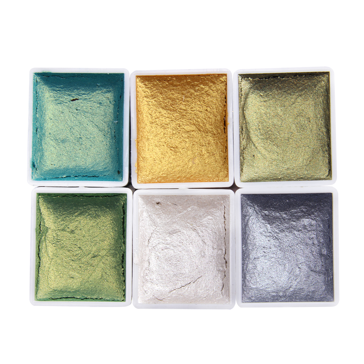 

Акварель с шиммером (6 цветов) Shimmer Solid Watercolor Grass Green 03