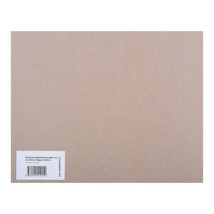 

Картон для художественных работ 24х30см 1010г/м Арт-Техника 21112 992745, Серый, Арт-Техника