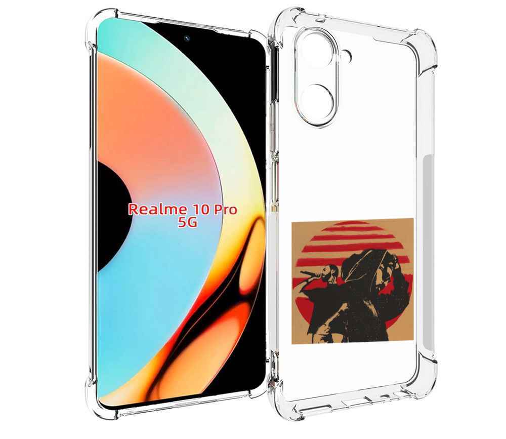

Чехол бампер MyPads Утопия Мияги и Энди панда для Realme 10 Pro ..., Прозрачный, Tocco