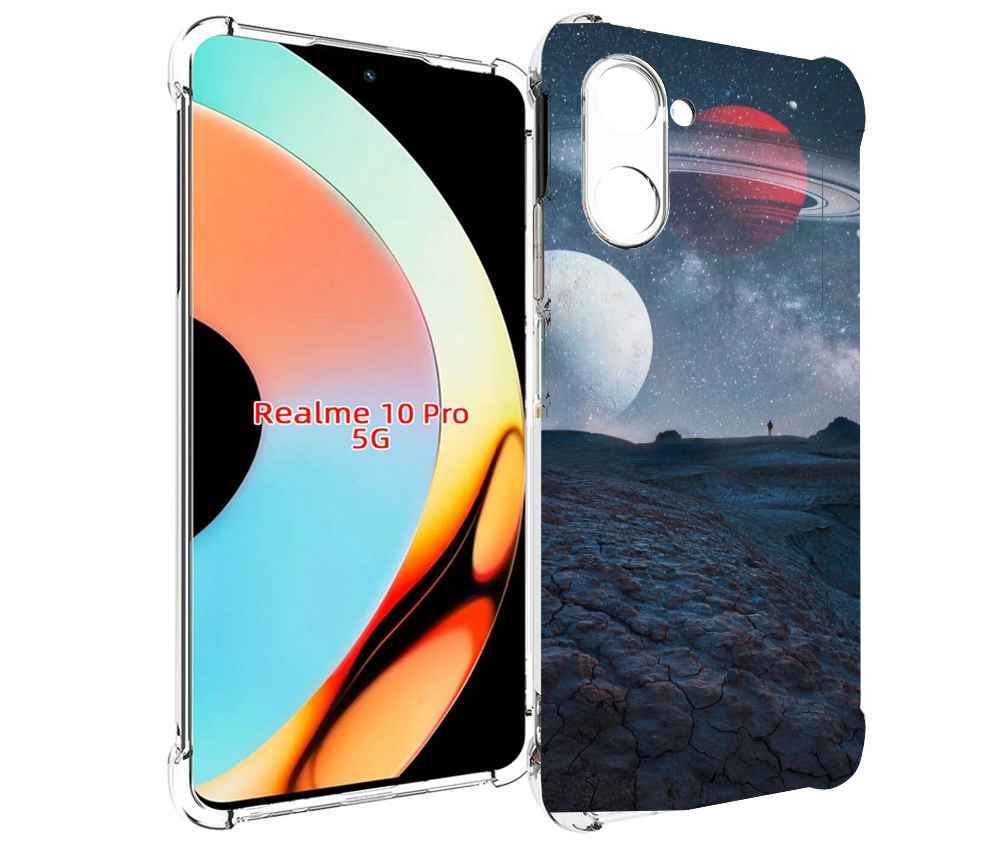 

Чехол бампер MyPads Фотография для Realme 10 Pro противоударный, Прозрачный, Tocco