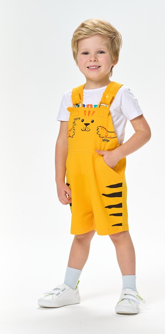 

Костюм повседневный Kari Baby SS24B13700508, белый; темно-желтый, 80, Белый;желтый, 229115