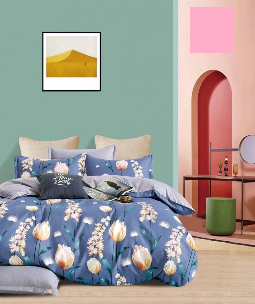 фото Комплект постельного белья boris на резинке по кругу двухспальный