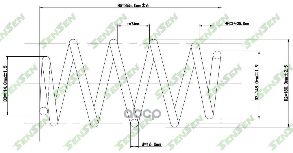 

Пружина Подвески Передней Vw Multivan/Transporter 03- Sensen арт. SCP10140