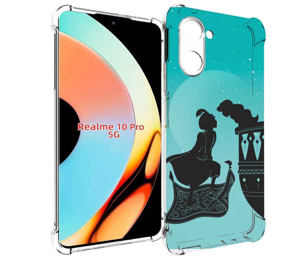 

Чехол бампер MyPads алладин тень для Realme 10 Pro противоударный, Прозрачный, Tocco