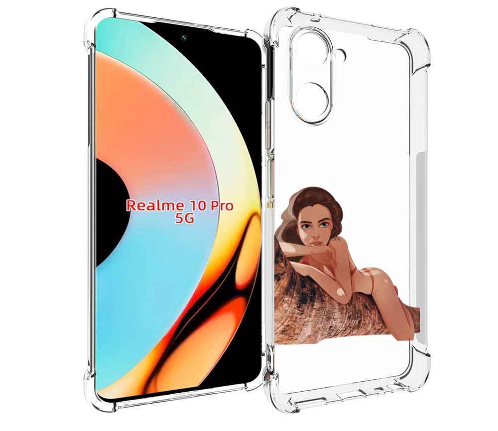 

Чехол бампер MyPads амазонка-на-дереве для Realme 10 Pro противо..., Прозрачный, Tocco