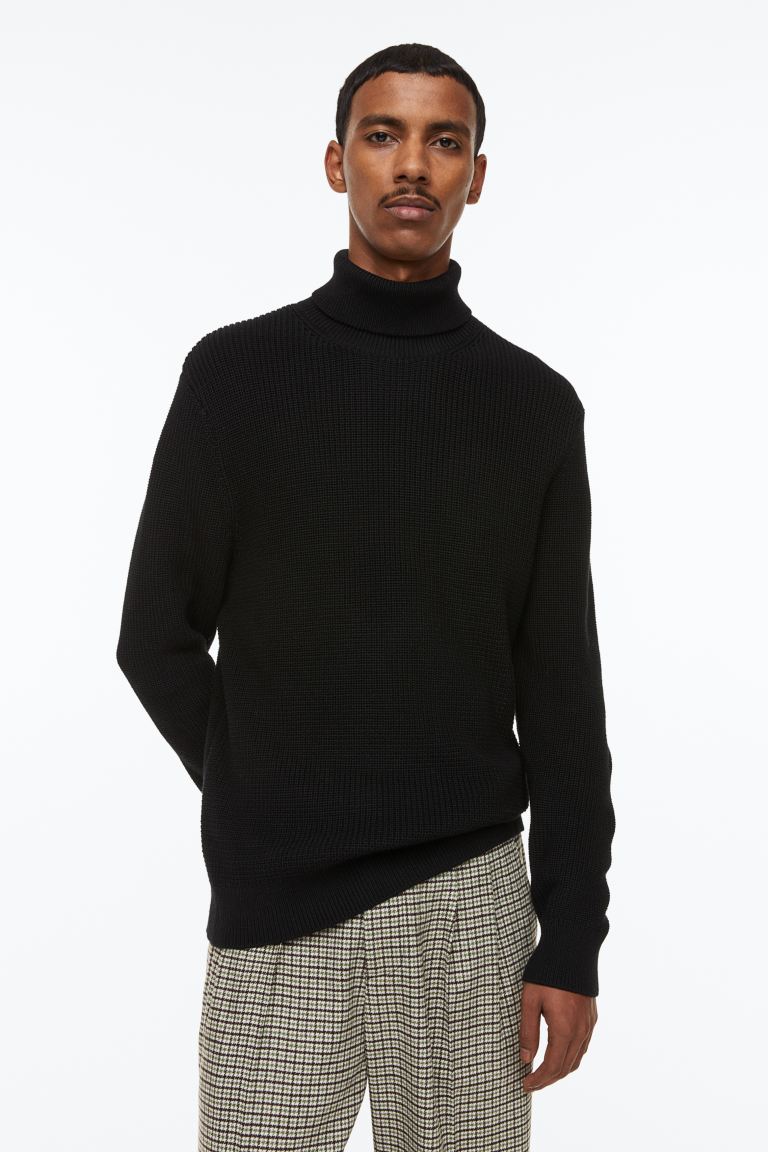 

Свитер мужской H&M 1089881001 черный L (доставка из-за рубежа), 1089881001
