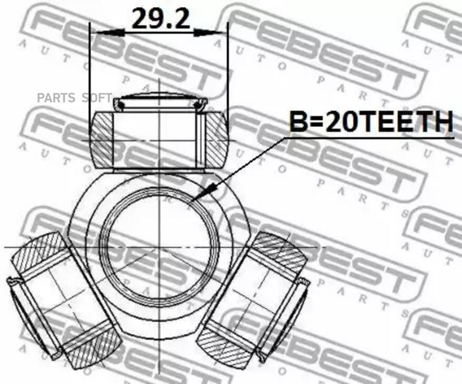 

Трипоид Fiat 500 My2012 2012- 2816-Nuova Febest арт. 2816-NUOVA