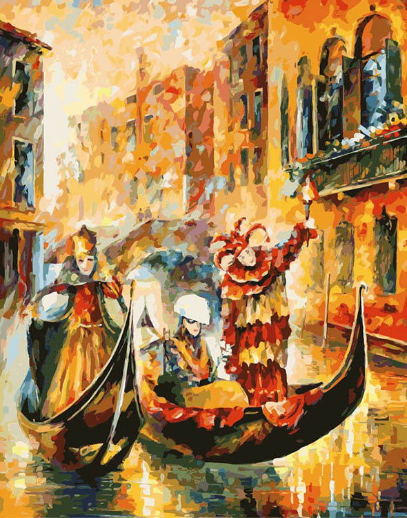 Картина по номерам Белоснежка Венецианская гондола, 30x40