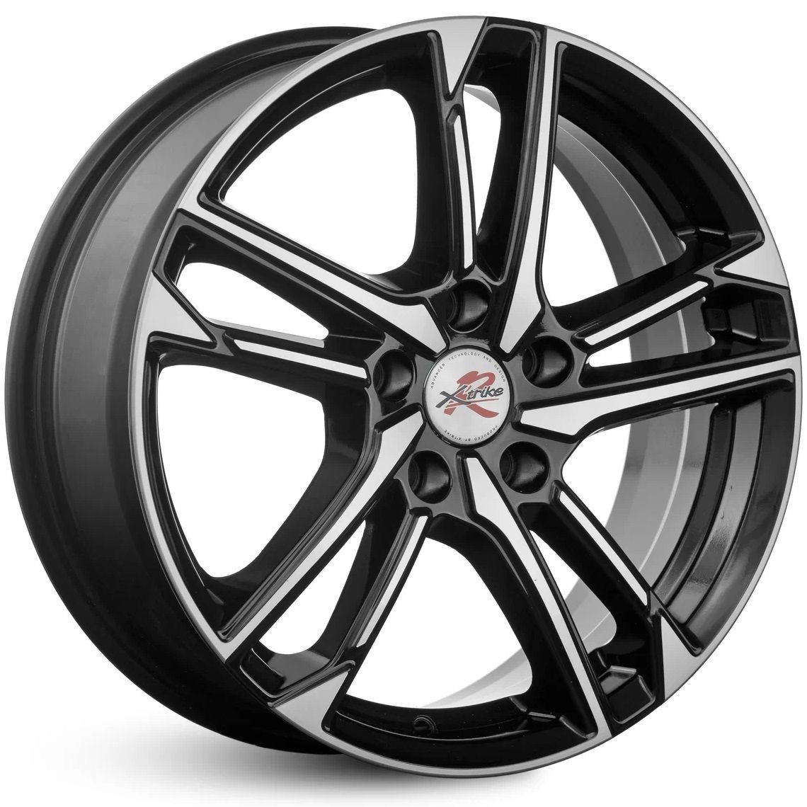 

Колесный диск X'trike RST R197 6.5x17 5x108 ET33 D60.1 BK/FP, арт. 40775, Черный;серебристый, R197