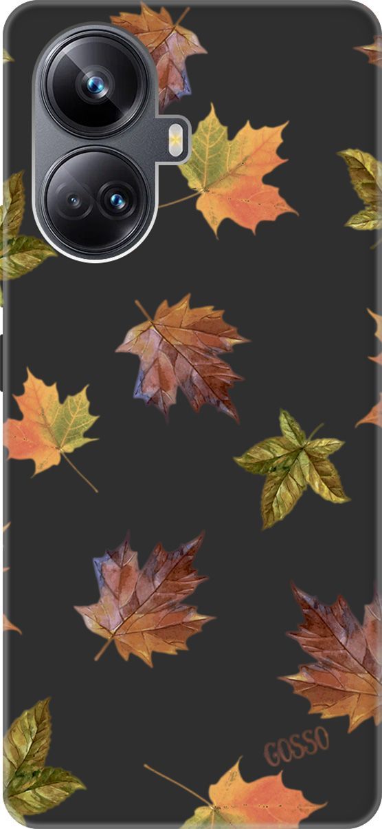 

Чехол на Realme 10 Pro+ "Maple" черный, Черный;оранжевый, 158642