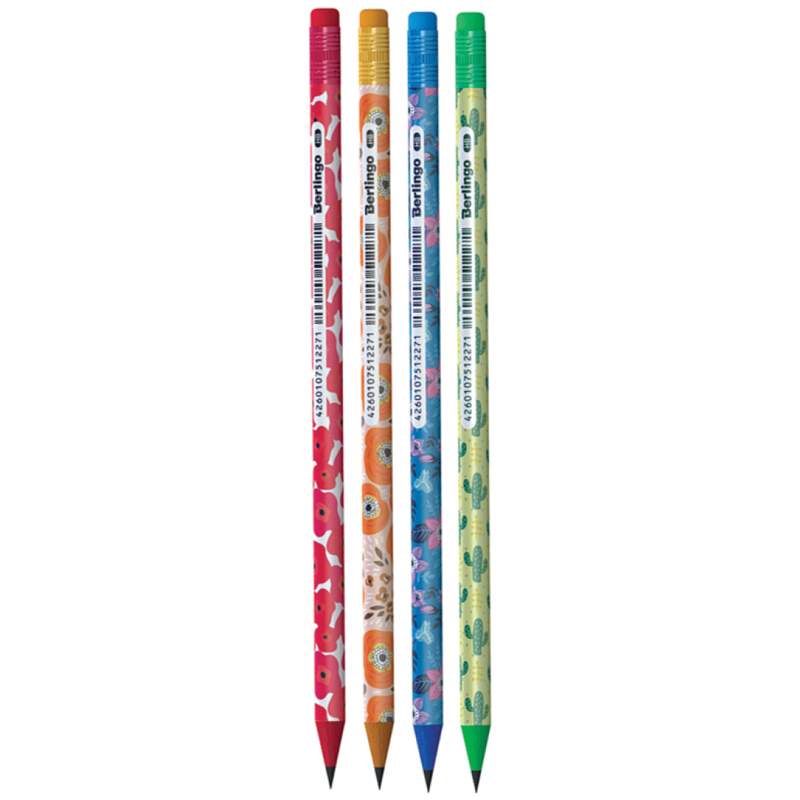 

Карандаши чернографитные Berlingo "Flowers" HB, арт. 287224 - (72 шт.)