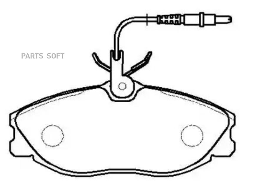 

Колодки тормозные дисковые PEUGEOT: 607 () 1шт HSB HP9417