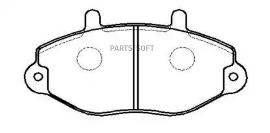 

Колодки тормозные дисковые FORD: Transit(15 INCH) () 1шт HSB HP9427