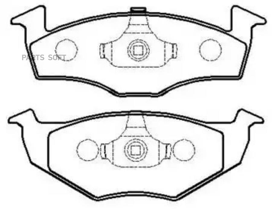 

Колодки тормозные дисковые SEAT: Toledo \ VW: Golf, Vento, polo () 1шт HSB HP9464