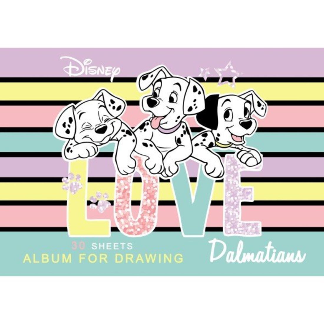 

Альбом для рисования Disney Далматинцы А4, на скобе, 30 л