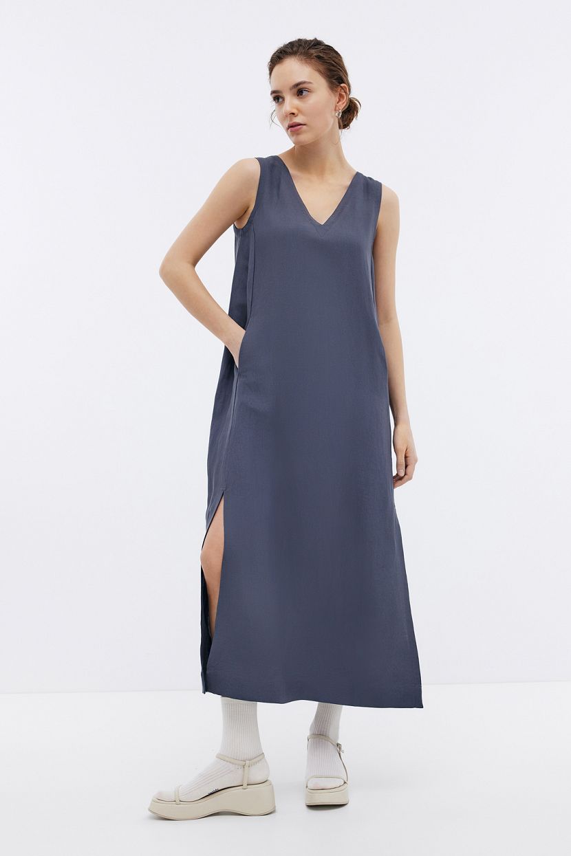 

Платье женское Baon B4523042 серое M, Серый, B4523042