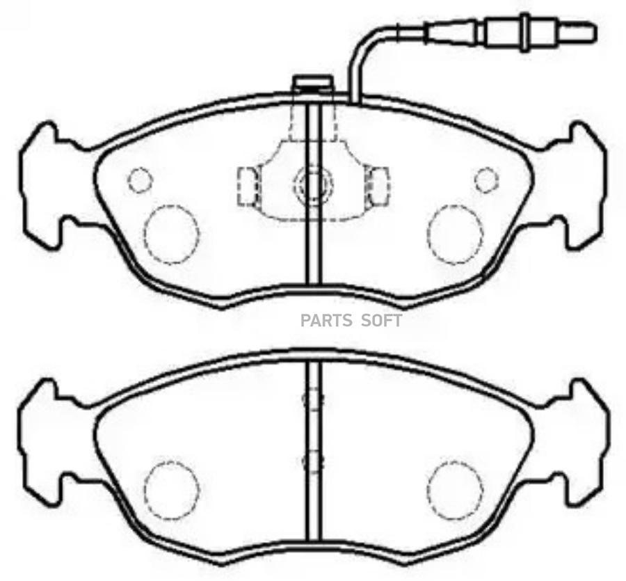 

Комплект тормозных колодок HSB hp9516