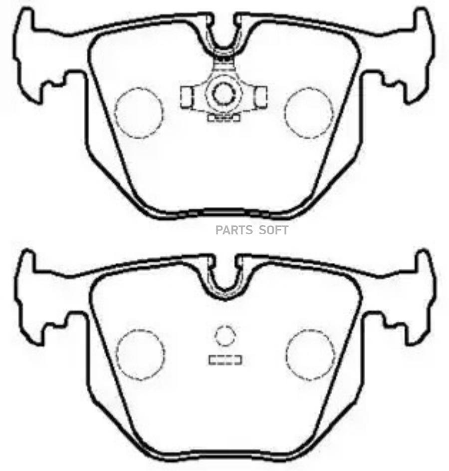 

Колодки тормозные дисковые BMW: E31, E32, E34, E38, E46 () 1шт HSB HP9536