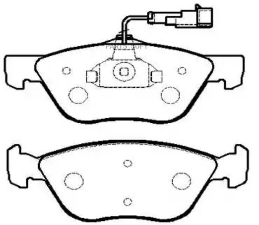 

Колодки тормозные дисковые ALFA ROMEO: Alfa145, 146, 156, GTV(), Spiger () 1шт HSB HP9576