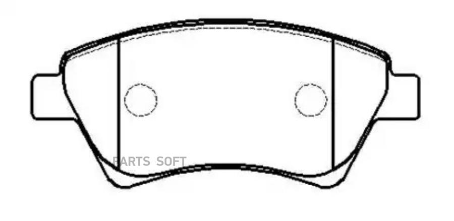 

Колодки тормозные дисковые RENAULT: Grand Scenic, Scnic, Megane1.4i () 1шт HSB HP9594
