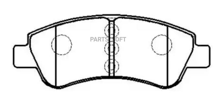 

Колодки тормозные дисковые PEUGEOT: 206 Gdi, 2.0 () 1шт HSB HP9606