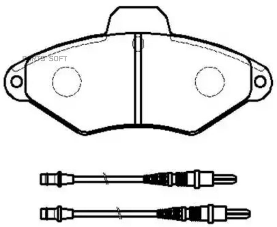 

Комплект тормозных колодок HSB hp9623