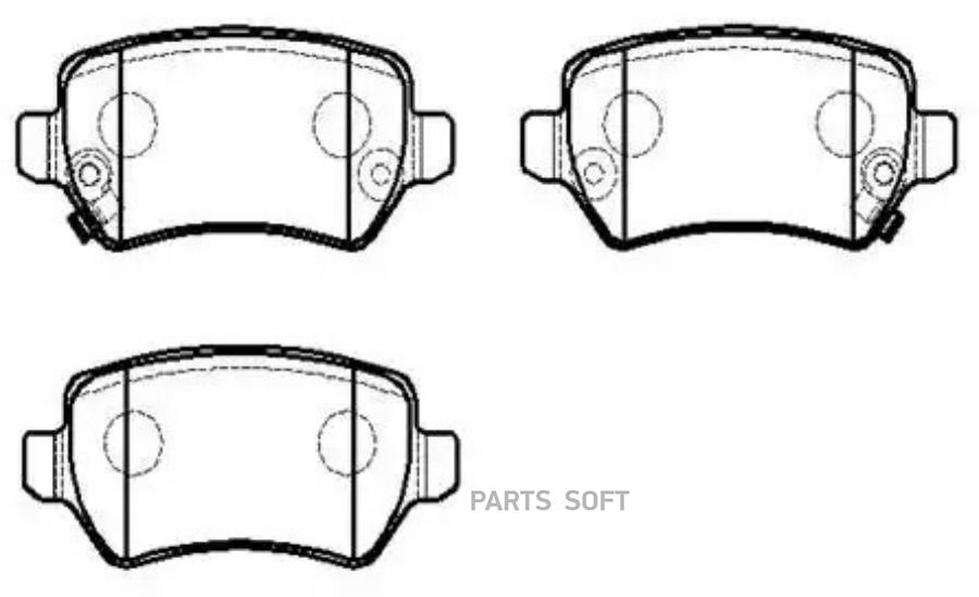 

Колодки тормозные дисковые задн OPEL: ASTRA G, H, ZAFIRA