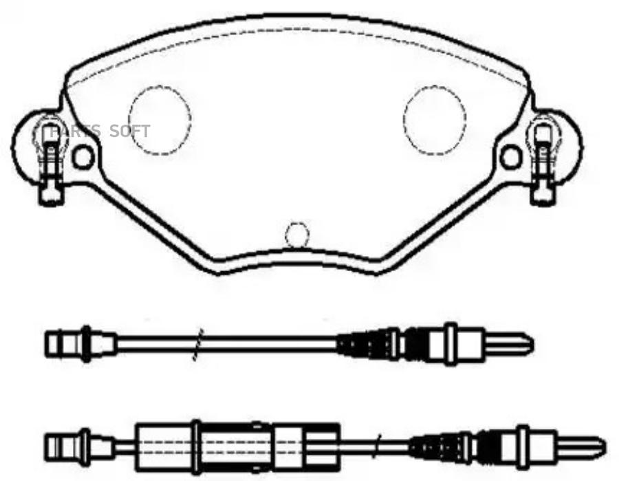 

Колодки тормозные дисковые CITROEN: C5 I, C5  () HSB HP9672