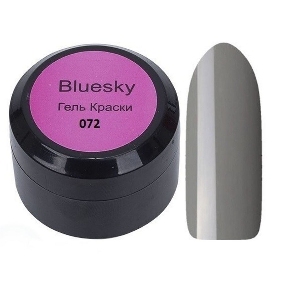 Гель-краска для ногтей Bluesky Classic 072 теплый серый 8 мл