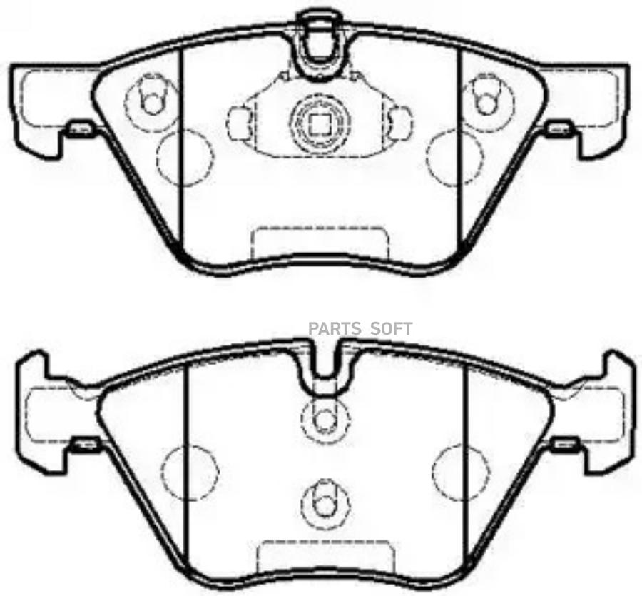 

Колодки тормозные дисковые BMW: E90 () 1шт HSB HP9691